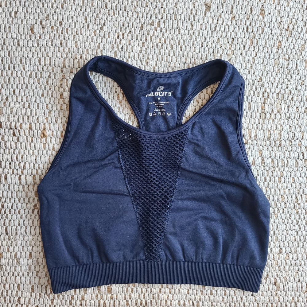 Velocity Women's Navy Sports Bra